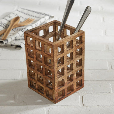 Lattice Utensil Crock - Park Designs - The Fox Decor